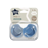 Chupetes ortodónticos de moda, 18-36 meses, 2 piezas, Azul, Tommee Tippee