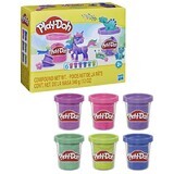 Set van 6 dozen boetseerglitter pasta, +2 jaar, Play Doh