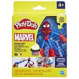 Figurina flexibila cu accesorii Spider Man Marvel, 10 cm, +4 ani, Play Doh