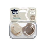 Chupetes ortodónticos Moda, 18-36 meses, 2 piezas, Beige, Tommee Tippee