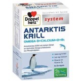 Doppelherz System Krill Antarctic Omega-3 + Calciu + D3 + B1, 60 cps
