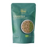 Granola cu orz verde si spirulina Bio, 200 g, Obio
