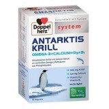 Krill Antarctic Omega 3 Calciu D3 B1 Doppelherz, 60 tablete, Queisser Pharma