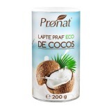 Lapte praf ecologic de cocos, 200 gr, PRN0363, Pronat