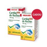 Oferta Pachet Cartilaj de rechin cu Vitamina C 740 ml, 100+30 cps, Walmark