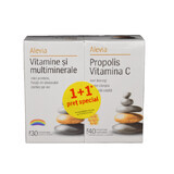 Pachet Vitamine si minerale 30 comprimate si Propolis Vitamina C 40 comprimate, Alevia