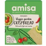 Painici Veggie Garden fara gluten Bio Crispbread, 100 gr, Amisa