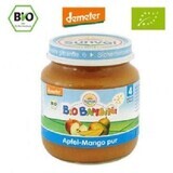 Piure Bio de mere si mango Bio Bambini, +4luni, 125 g, Sunval
