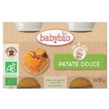 Piure Bio din cartof dulce, +4 luni, 2x 130g, BabyBio