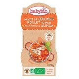 Piure Bio Meniu din legume, quinoa si carne de pui, +12luni, 2X200g, BabyBio