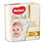 Scutece Elite Soft Nr. 3, 5-9 kg, 21 bucati, Huggies
