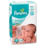 Scutece, Nr 0, ProCare New Baby Born, 38 buc, 1-2.5 kg, Pampers