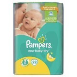 Scutece, Nr. 2, New-Baby-Dry, 3-6Kg, 22 buc, Pampers