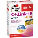 Vitamina C 400 Doppel Herz+ Zinc + Vitamina E Retard, 40 tablete, Queisser Pharma