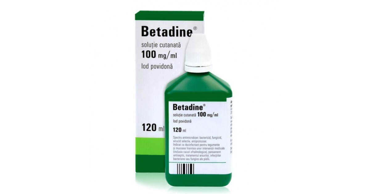 Betadine – pret in farmacii, prospect, cumpara in Romania