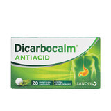 Dicarbocalm Antiacid, 20 comprimate masticabile, Sanofi