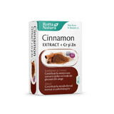 Cinnamon Extract + Crom și Zinc, 30 capsule, Rotta Natura