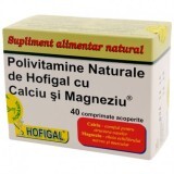 Polivitamine naturale cu calciu si magneziu, 20 capsule, Hofigal