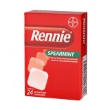 Rennie Spearmint, 24 comprimate masticabile, Bayer