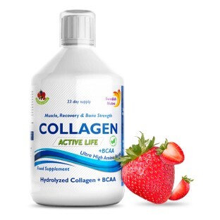 Colagen Lichid Hidrolizat Tip 1, 2 si 3 Active Life 5000mg, 500ml, Swedish Nutra