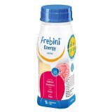 Frebini energy drink cu aroma de capsuni, 4 x 200 ml, Fresenius