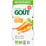 Piure bio de morcovi, +4 luni, 2x120 gr, Good Gout