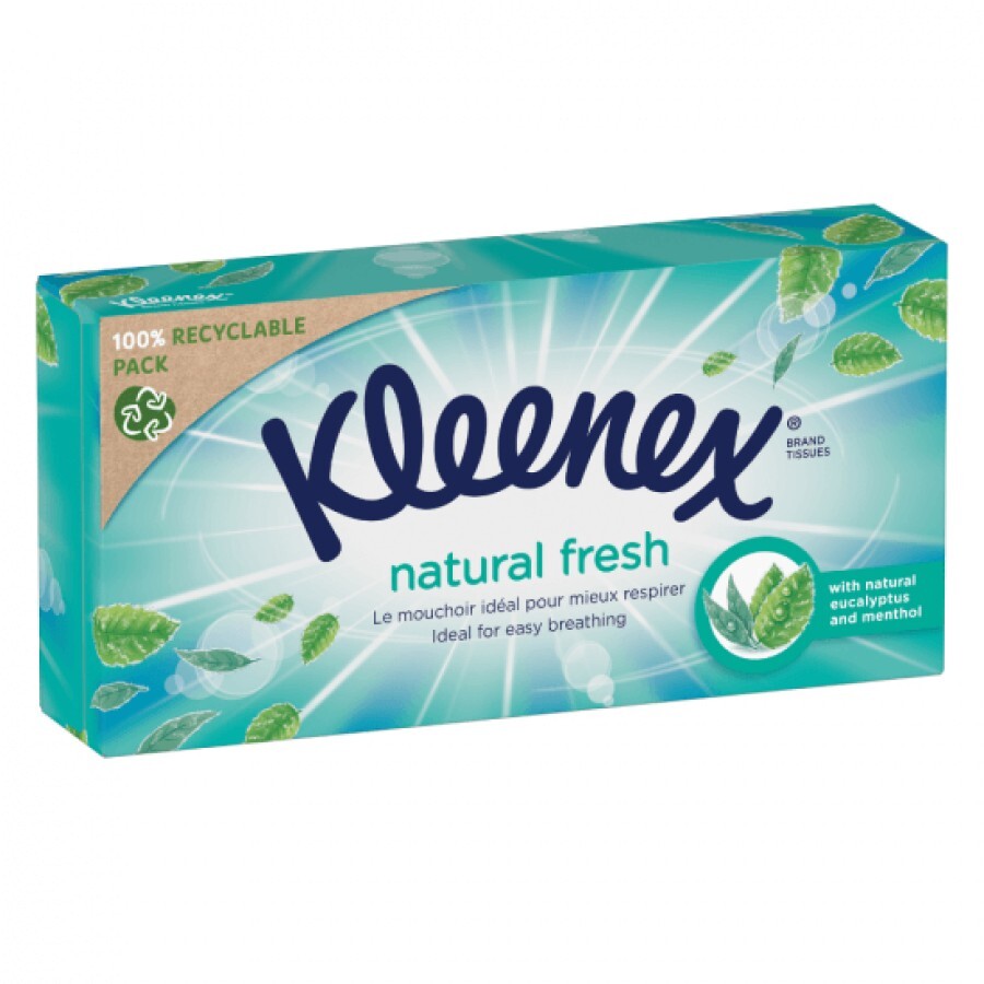Servetele uscate Natural Fresh, 64 bucati, Kleenex