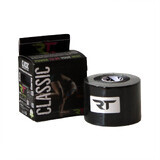 Banda kinesiologica premium Ultra Strong negru, 5 cm x 5 m, REA Tape