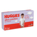 Scutece Ultra Comfort, Nr.5, 12-22 kg, 58 buc, Huggies