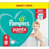 Pampers Pants Active Baby nr 4 x 72 buc