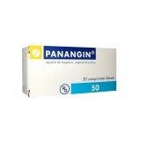 Panangin 175 mg + 166 mg, 50 comprimate filmate, Gedeon Richter Romania