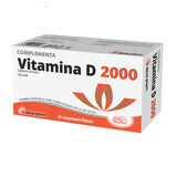 Supliment alimentar Vitamina D3 2000UI, fara zahar, Slavia Pharm, 30 comprimate filmate