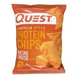 Quest Tortilla Style Protein Chips, Chipsuri Tortilla, Cu Aroma De Branza Nacho, 32 G