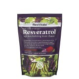 Resvitále Resveratrol Age-revitalizing Fruit Chews, Resveratrol Caramele, Cu Aroma De Fructe Bordeaux
