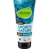 Alverde Naturkosmetik MEN Gel de duș sport 3 in 1, 200 ml
