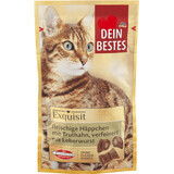 Dein Bestes hrană umedă pentr pisici bucățele de carne de curcan, 40 g