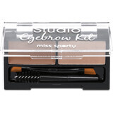 Miss Sporty Studio Eyebrow kit fard sprâncene 001 Medium Brown, 2,4 g