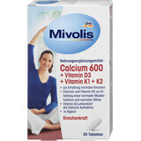Mivolis Calciu 600+Vitamina D3 +Vitamina K1+K2 tablete, 51 g