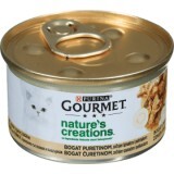Purina Gourmet Hrană umedă pentru pisici cu carne de curcan şi spanac, 85 g