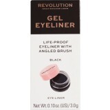 Revolution Gel Eyeliner Pot tuș de ochi cu pensulă, 3 g