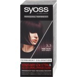 Syoss Color Vopsea de păr permanentă 3-3 Violet Închis, 1 buc
