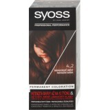 Syoss Color Vopsea de păr permanentă 4-2 Șaten Mahon, 1 buc