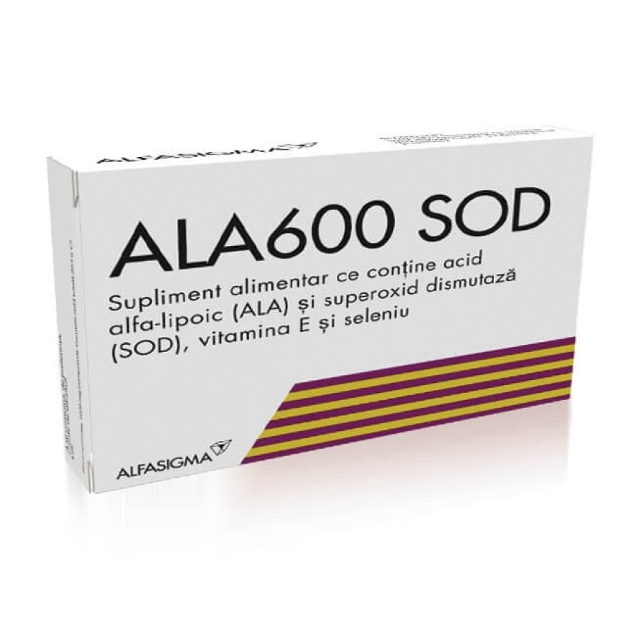 Ala600 SOD, 20 comprimate, Alfasigma recenzii