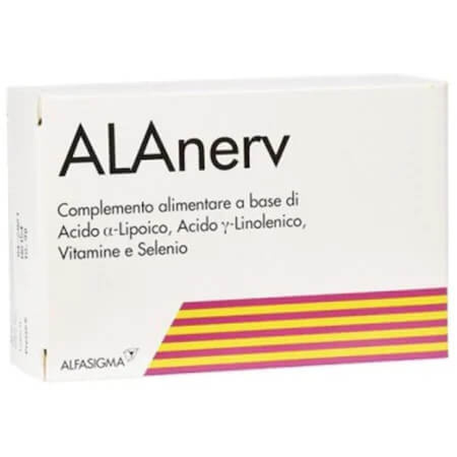 Alanerv, supliment alimentar pentru sistemul nervos, 20 capsule moi, Alfasigma recenzii