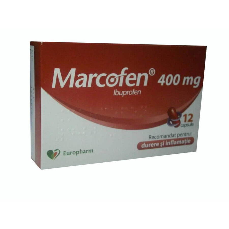 Marcofen 400mg, 12 capsule, Europfarm