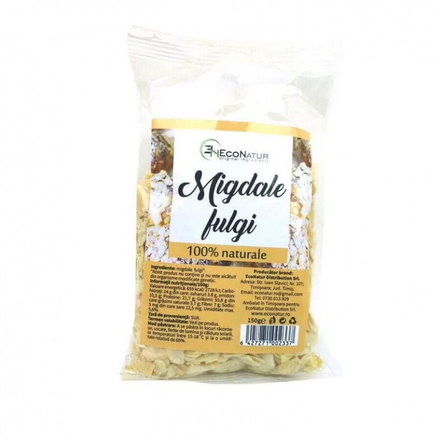 Migdale fulgi, 150 g, Econatur