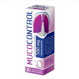 Mucocontrol 500 mg, 10 comprimate efervescente, Zdrovit