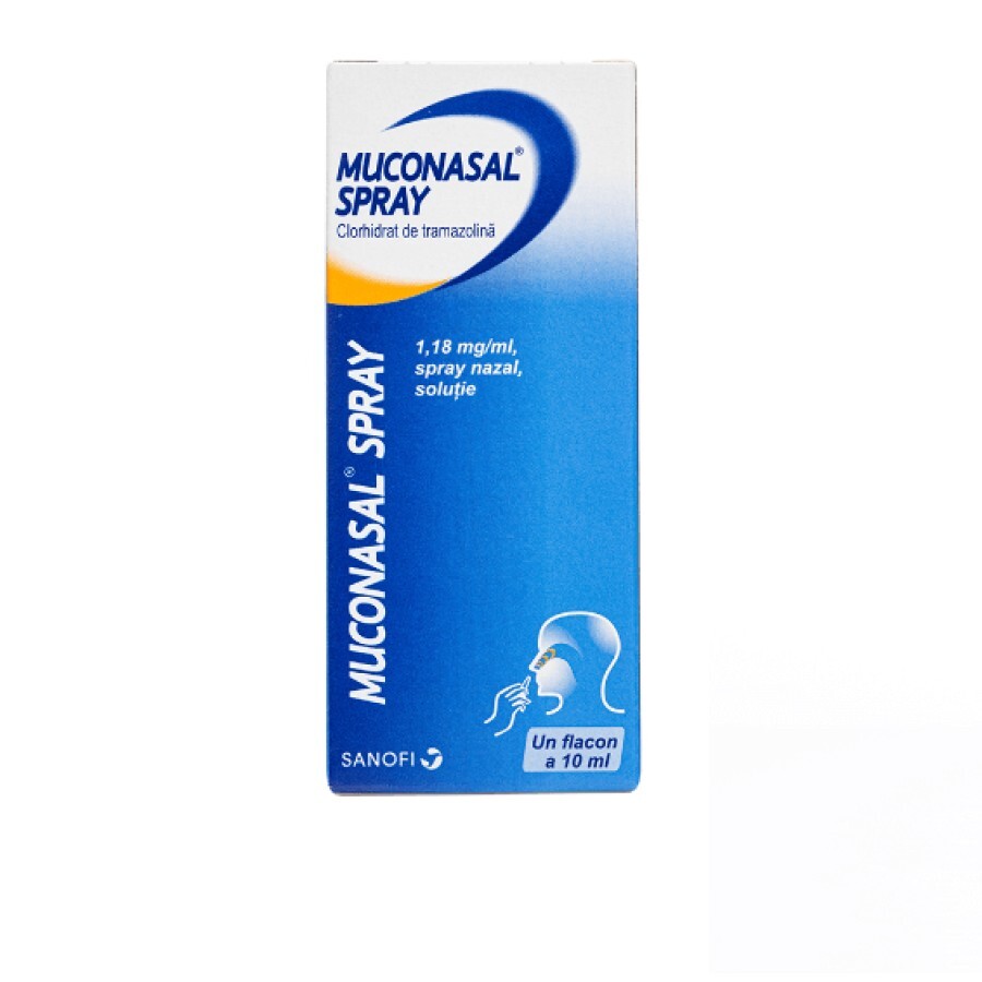 Muconasal spray 1,18 mg, 10 ml,  spray nazal, soluţie, Sanofi recenzii