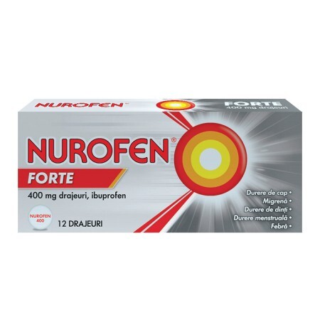 Nurofen Forte 400 mg, 12 comprimate, Reckitt Benkiser Healthcare