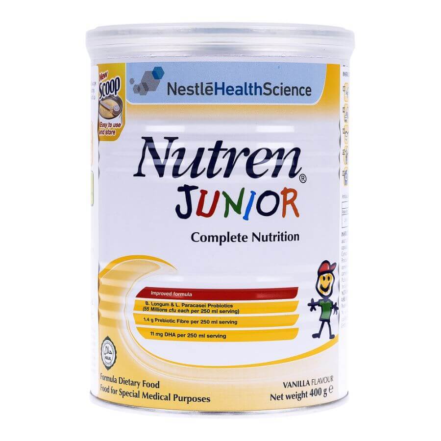 Nutren Junior aromă vanilie, 400 g, Nestlé 